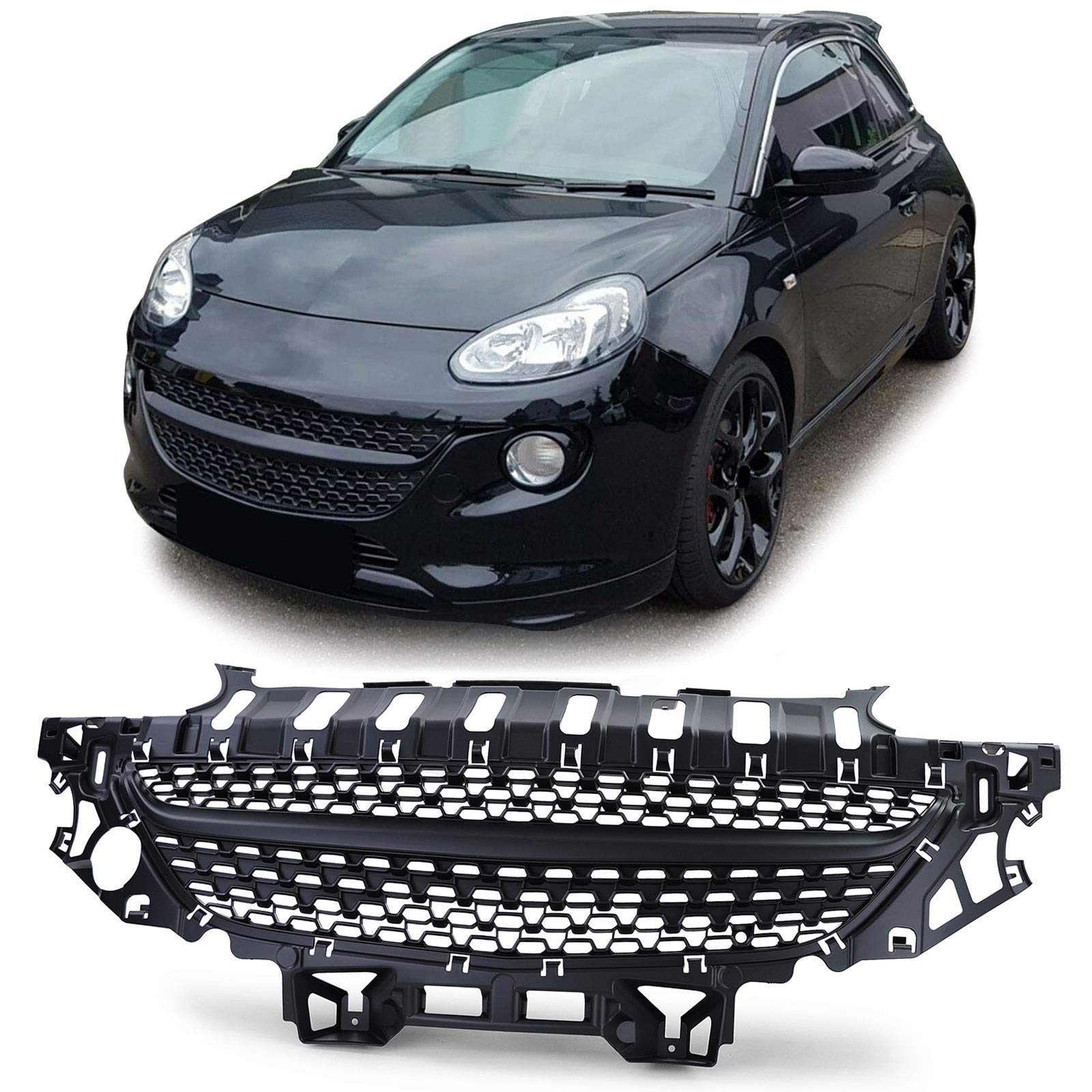 Sport Kühlergrill ohne Emblem Black Edition Schwarz für Opel Adam 12-19 Sport Kühlergrill ohne Emblem Black Edition Schwarz für Opel Adam 12-19 von Tenzo-R