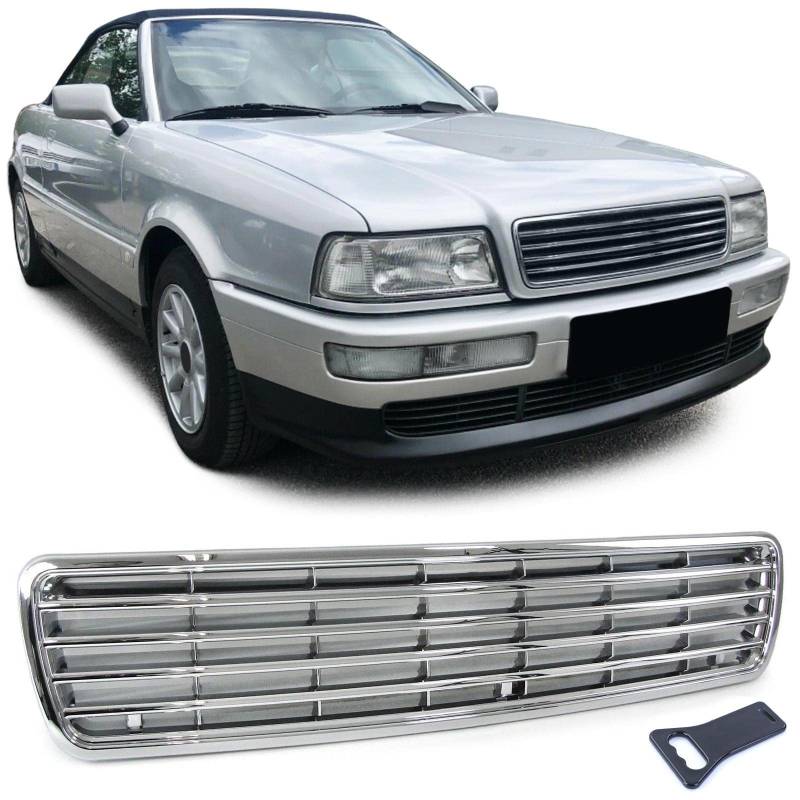 Sport Kühlergrill ohne Emblem Chrom für Audi 80 B4 Limousine Avant 91-96 von Tenzo-R