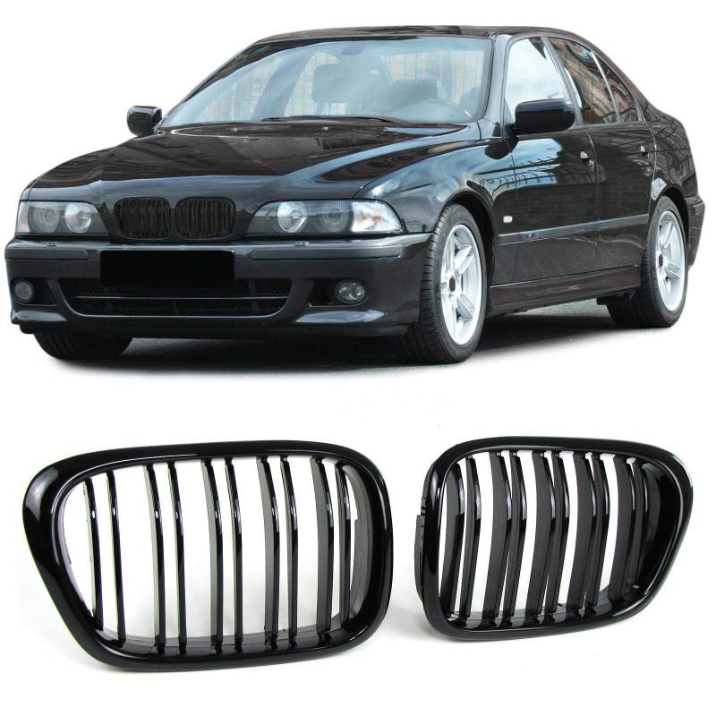 Sport Performance Kühlergrill Doppelsteg Glanz passend für BMW 5er E39 95-03 von Tenzo-R