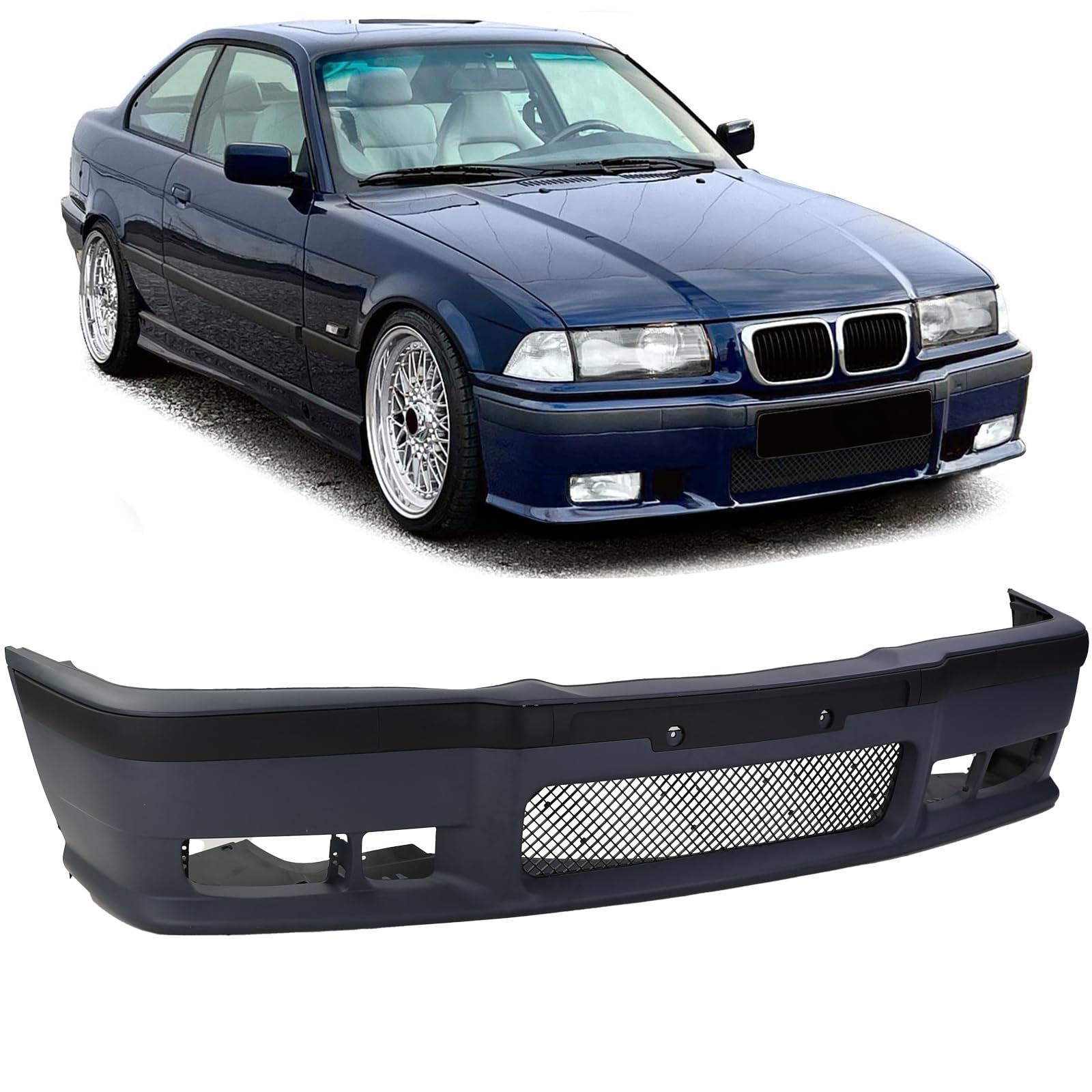 Sport Stoßstange + Gitter + Stoßleisten passt für alle 3er BMW E36 90-99 auch M3 von Tenzo-R