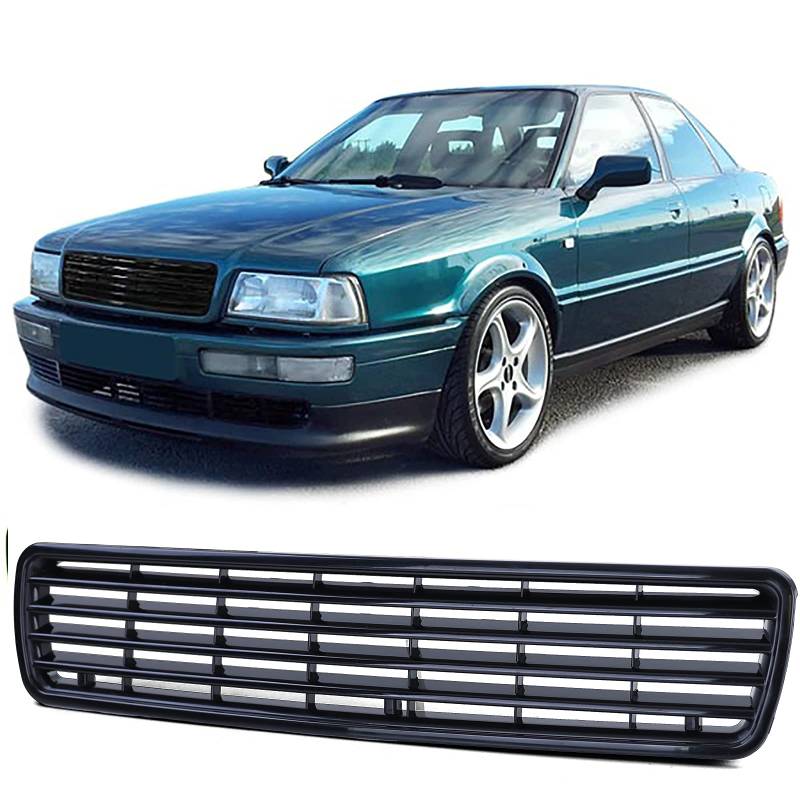 Sport Kühlergrill Grill ohne Emblem Schwarz für Audi 80 B4 Limo Avant Cabrio von Tenzo-R