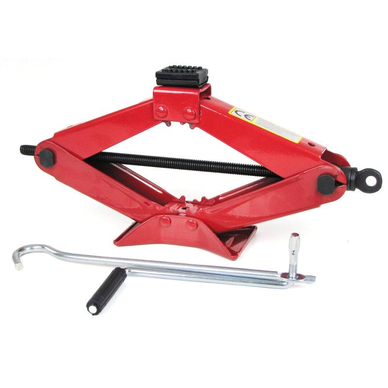 Tenzo-R 34278 PKW KFZ Auto Scherenwagenheber Wagenheber Pannenhilfe bis 2T rot 115MM-400MM von Tenzo-R