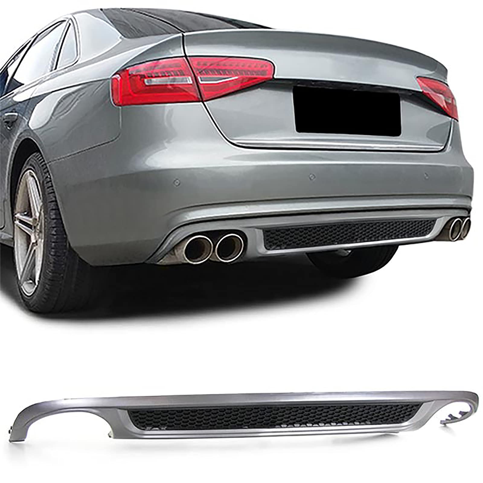 Sport Heck Diffusor Einsatz mit Gitter für Audi A4 B8 Limousine Avant 07-11 Sport Heck Diffusor Einsatz mit Gitter für Audi A4 B8 Limousine Avant 07-11 von Tenzo-R
