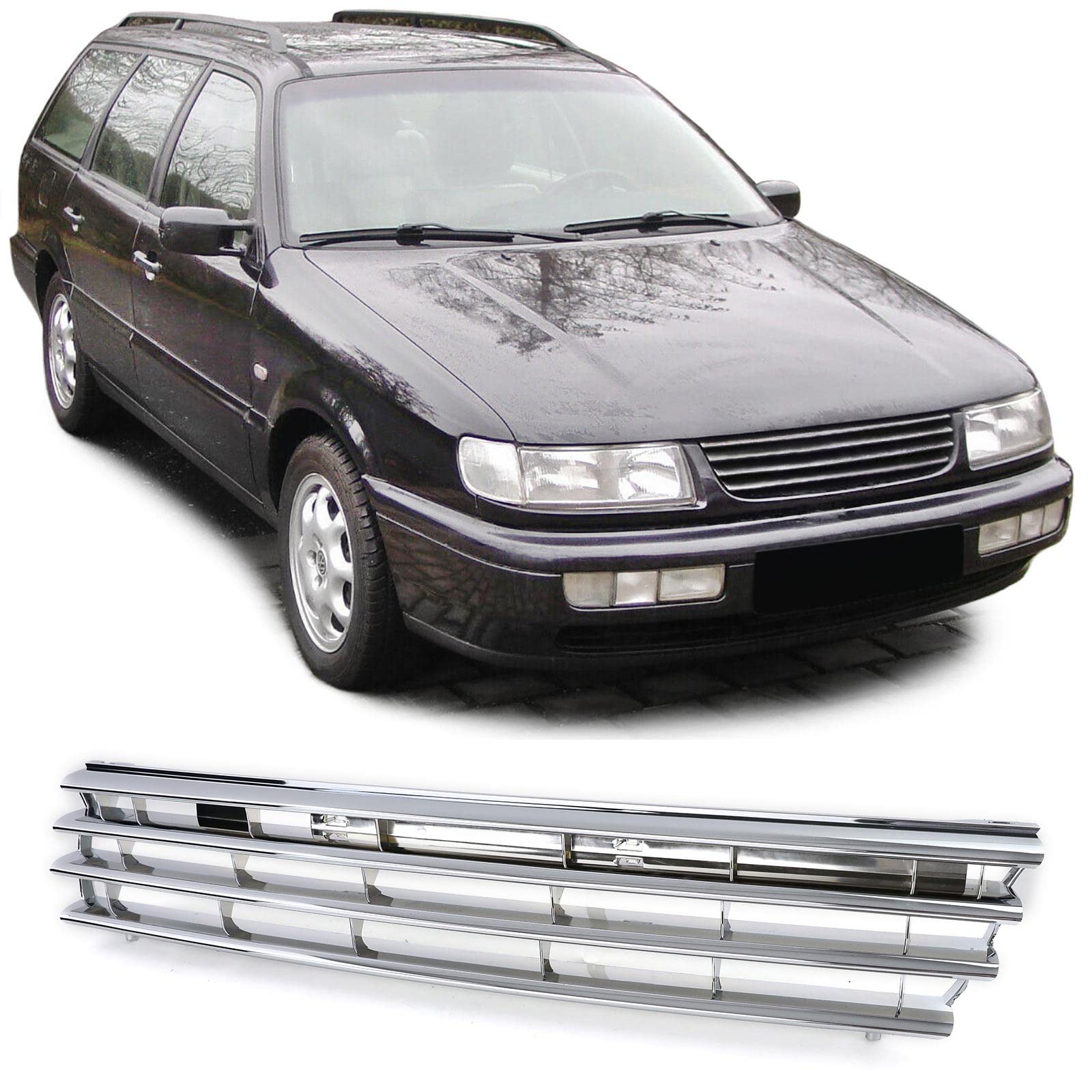 Kühlergrill ohne Emblem Chrom für VW Passat 35i B4 93-97 Kühlergrill ohne Emblem Chrom für VW Passat 35i B4 93-97 von Tenzo-R