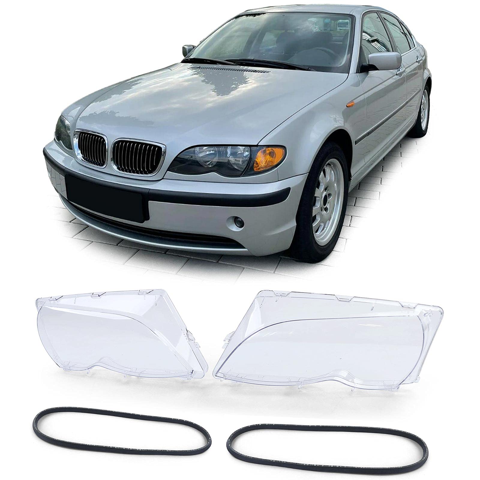 Scheinwerferglas Streuscheibe passend für BMW 3er E46 Limousine Touring 01-05 von Tenzo-R