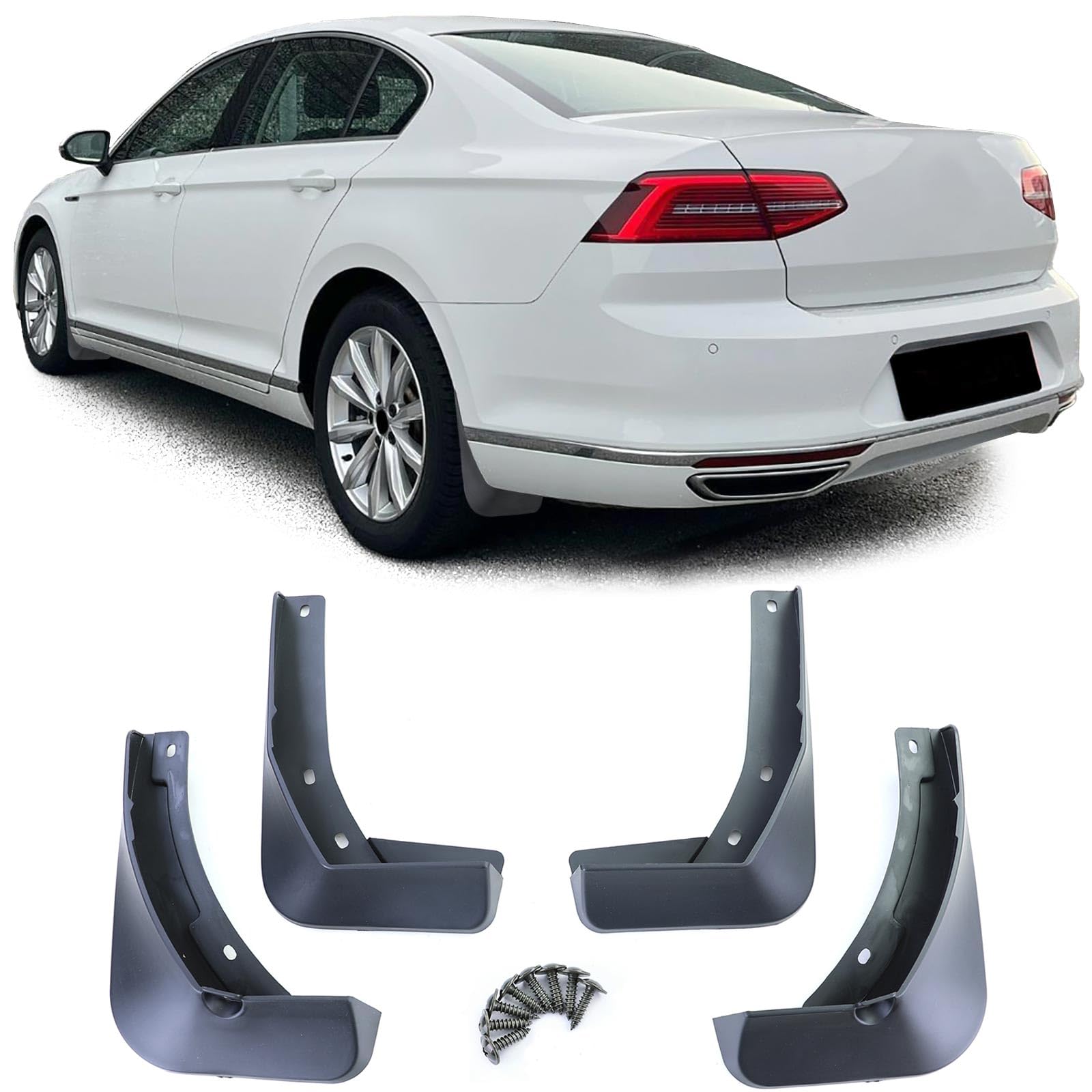 Schmutzfänger Set vorne und hinten Schwarz für VW Passat B8 3G Vorfacelift 14-19 Schmutzfänger Set vorne und hinten Schwarz für VW Passat B8 3G Vorfacelift 14-19 von Tenzo-R