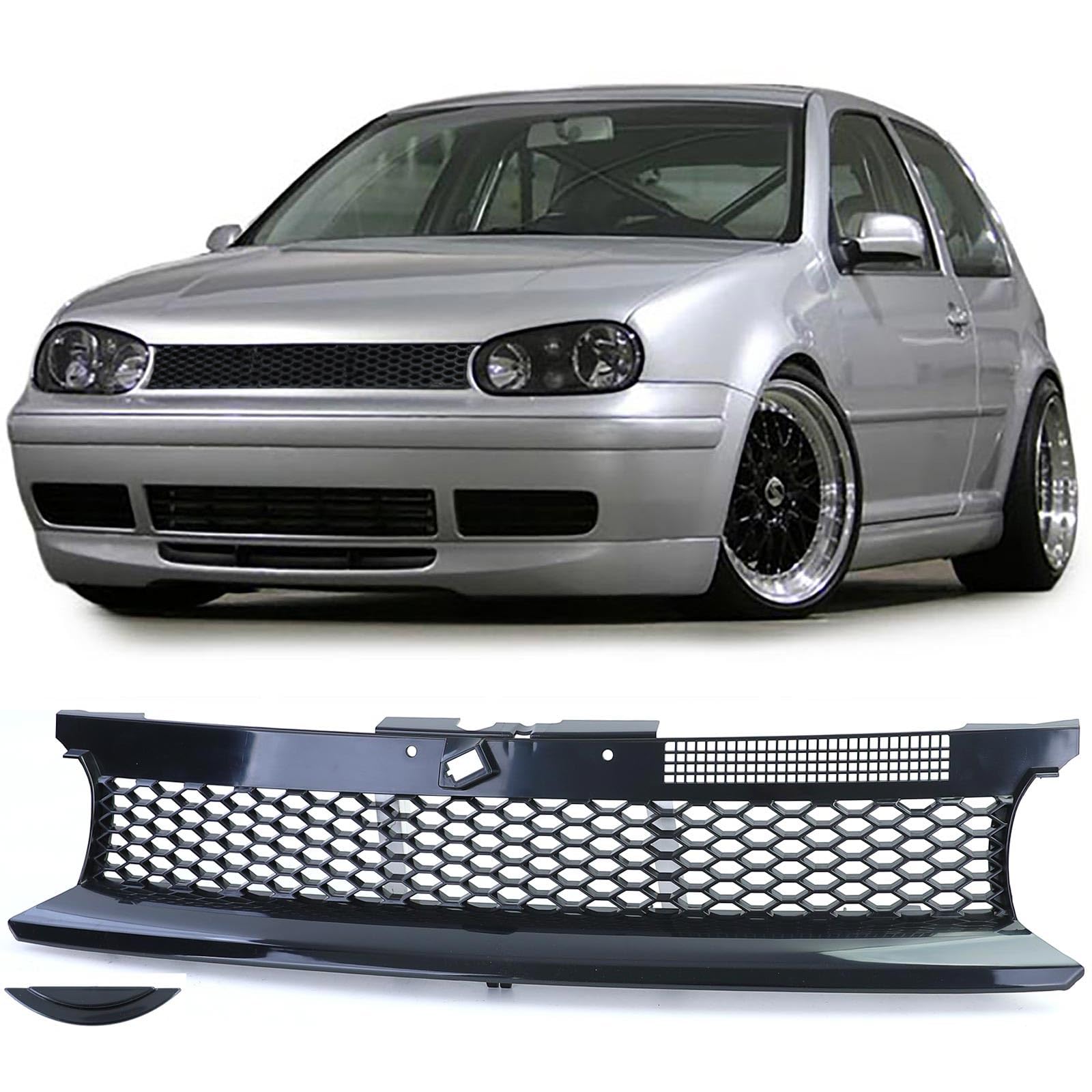 Waben Kühlergrill ohne Emblem Schwarz für VW Golf 4 Limo Variant Cabrio 97-06 Waben Kühlergrill ohne Emblem Schwarz für VW Golf 4 Limo Variant Cabrio 97-06 von Tenzo-R