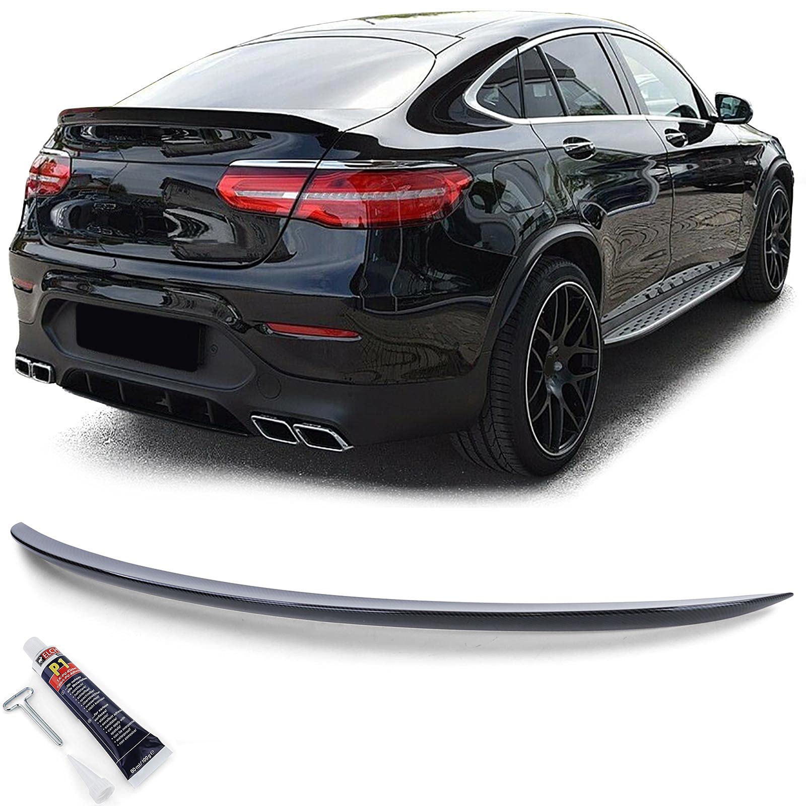 Tenzo-R Heckspoiler Carbon Optik mit ABE für Mercedes GLC Coupe C253 16-19, Schwarz, Kohlenstofffaser, Carbon Optik, Heckspoiler, Selbstklebend Tenzo-R Heckspoiler Carbon Optik mit ABE für Mercedes GLC Coupe C253 16-19, Schwarz, Kohlenstofffaser, Carbon Optik, Heckspoiler, Selbstklebend von Tenzo-R