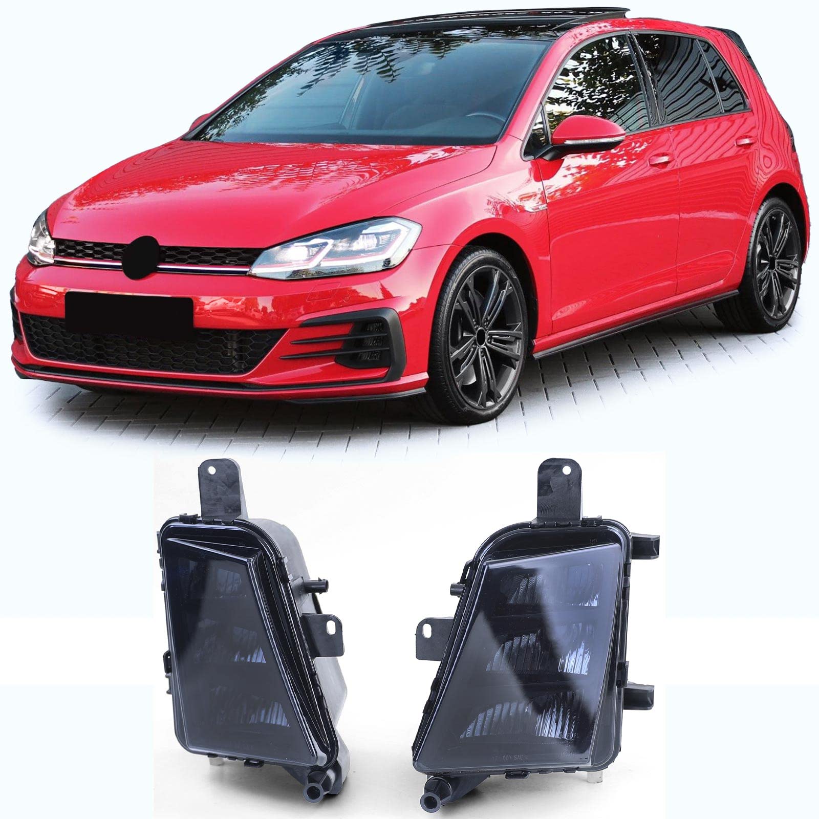 LED Nebelscheinwerfer Schwarz Smoke Rechts Links für VW Golf 7 GTI 5G1 13-20 LED Nebelscheinwerfer Schwarz Smoke Rechts Links für VW Golf 7 GTI 5G1 13-20 von Tenzo-R