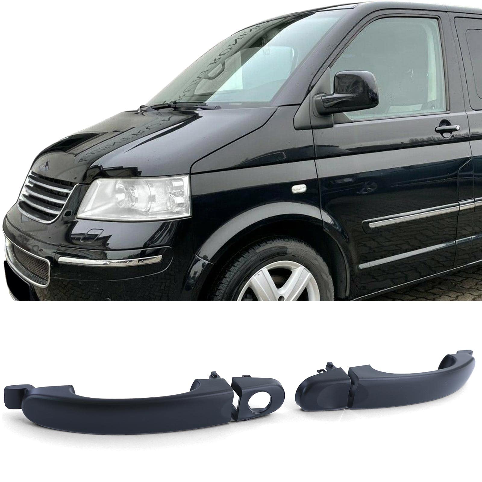 Türgriffe Türöffner Aussen Schwarz Paar Links Rechts für VW Bus T5 03-09 Türgriffe Türöffner Aussen Schwarz Paar Links Rechts für VW Bus T5 03-09 von Tenzo-R