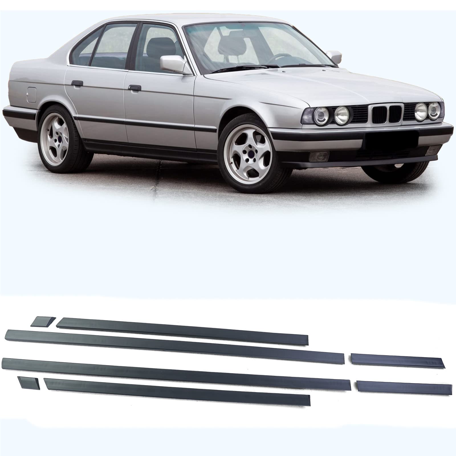 Türleisten Stoßleisten Zierleisten Set 8 teilig passend für BMW 5er E34 88-96 Türleisten Stoßleisten Zierleisten Set 8 teilig passend für BMW 5er E34 88-96 von Tenzo-R