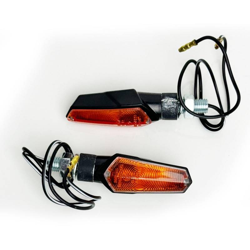 Universal Motorrad Halogen Blinker Set SLAM SMOKE mit E-Prüfzeichen von Tenzo-R