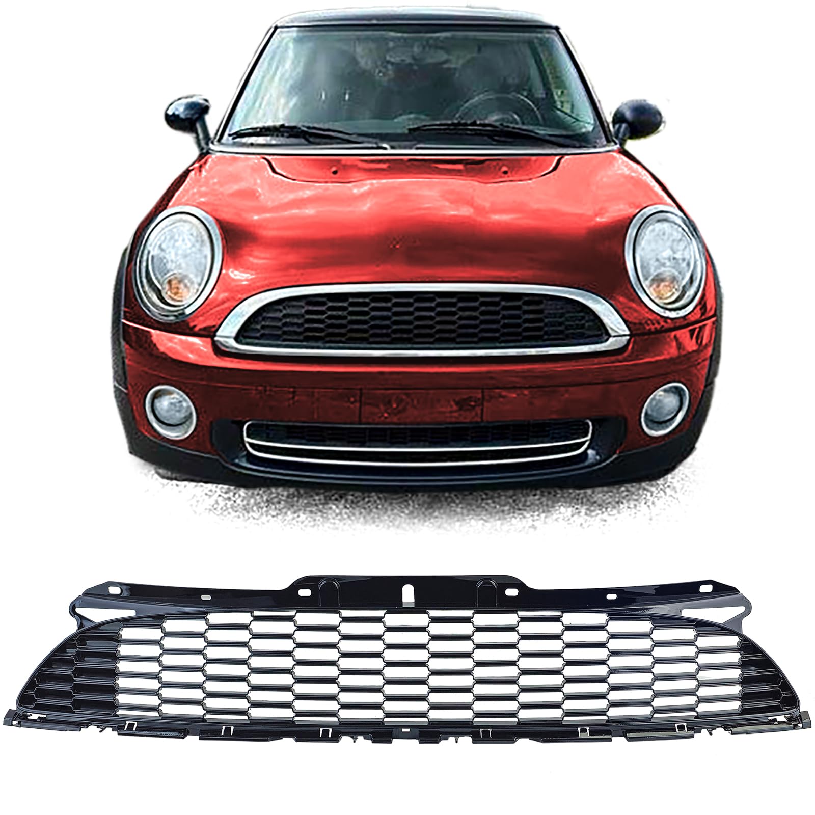 Waben Kühlergrill Schwarz Glanz für Mini One Cooper JCW R56 R57 R58 R59 Waben Kühlergrill Schwarz Glanz für Mini One Cooper JCW R56 R57 R58 R59 von Tenzo-R
