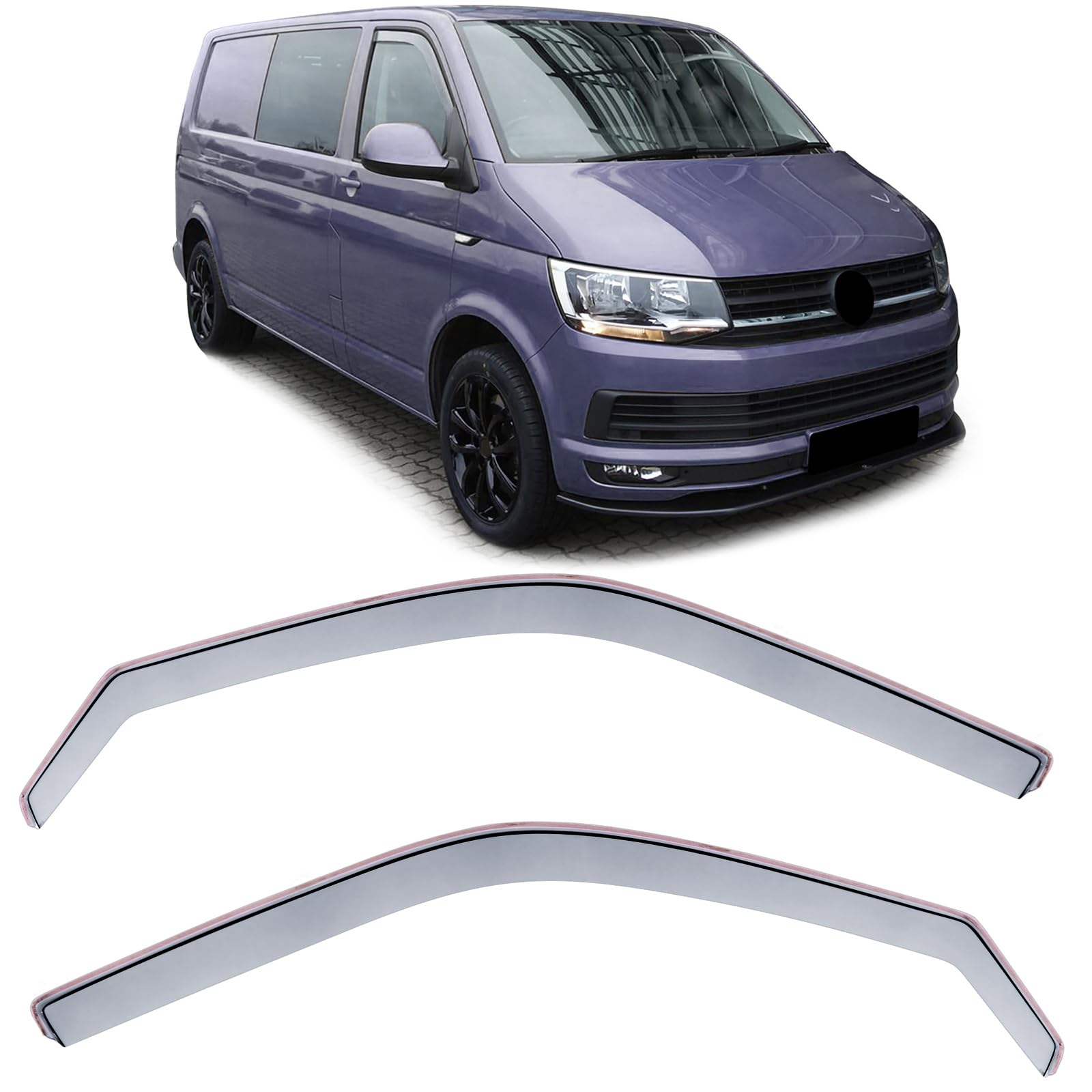 Windabweiser Regenabweiser Windschutz Hell für VW T5 Bus Transporter 03-15 Windabweiser Regenabweiser Windschutz Hell für VW T5 Bus Transporter 03-15 von Tenzo-R