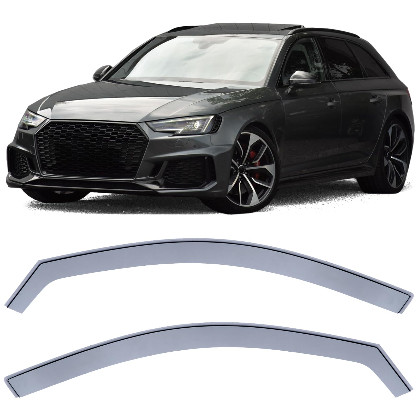 Windabweiser Regenabweiser Windschutz Schwarz Smoke für Audi A4 8W B9 ab 15 Windabweiser Regenabweiser Windschutz Schwarz Smoke für Audi A4 8W B9 ab 15 von Tenzo-R