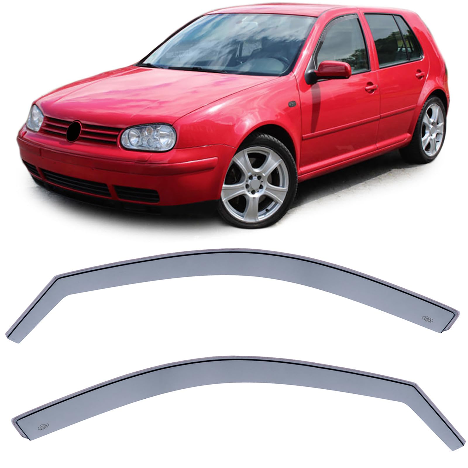 Windabweiser Regenabweiser Windschutz Schwarz Smoke für VW Golf 4 97-06 5-türer Windabweiser Regenabweiser Windschutz Schwarz Smoke für VW Golf 4 97-06 5-türer von Tenzo-R