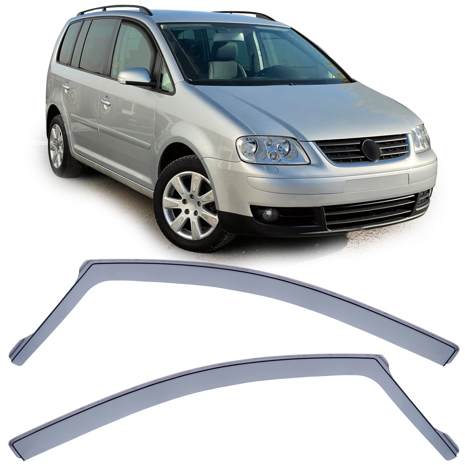 Windabweiser Regenabweiser Windschutz Schwarz Smoke für VW Touran 1T 03-15 Windabweiser Regenabweiser Windschutz Schwarz Smoke für VW Touran 1T 03-15 von Tenzo-R