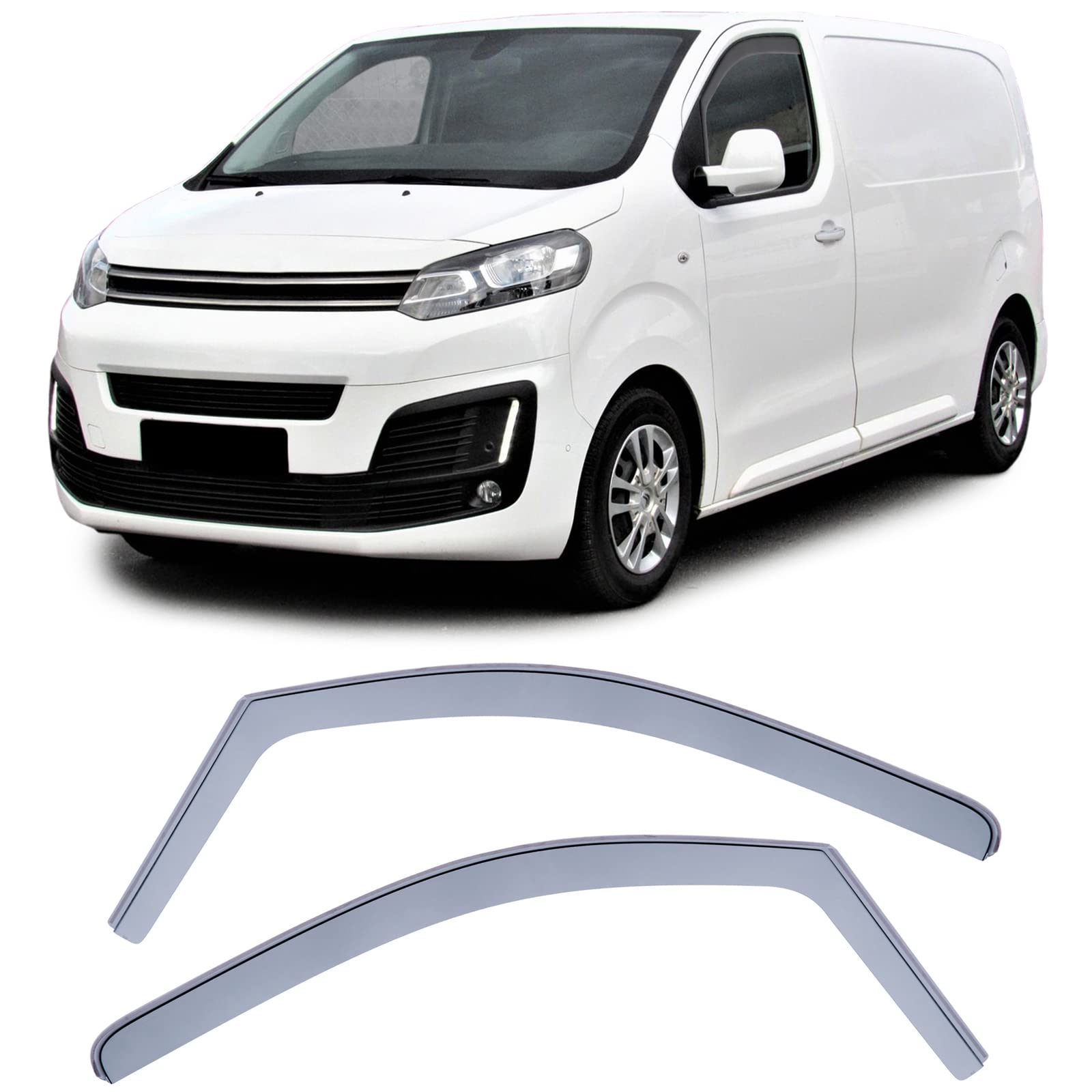 Windabweiser Regenabweiser Windschutz Schwarz für Citroen Jumpy Spacetourer ab16 Windabweiser Regenabweiser Windschutz Schwarz für Citroen Jumpy Spacetourer ab16 von Tenzo-R