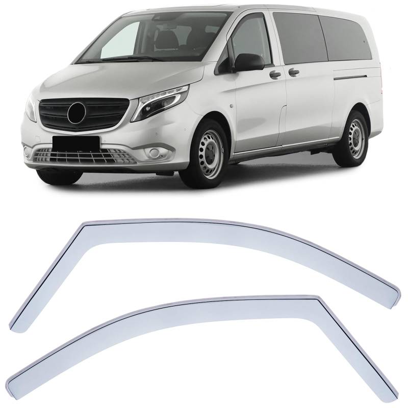 Windabweiser Regenschutz Hell für Mercedes V-Klasse Vito W639/2 W447 ab 14 von Tenzo-R