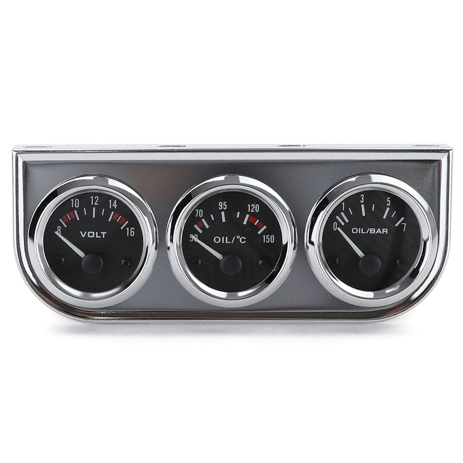 Zusatz Instrumente 3er Set Öltemperatur Volt Öldruck 52mm Youngtimer Retro Chrom Zusatz Instrumente 3er Set Öltemperatur Volt Öldruck 52mm Youngtimer Retro Chrom von Tenzo-R