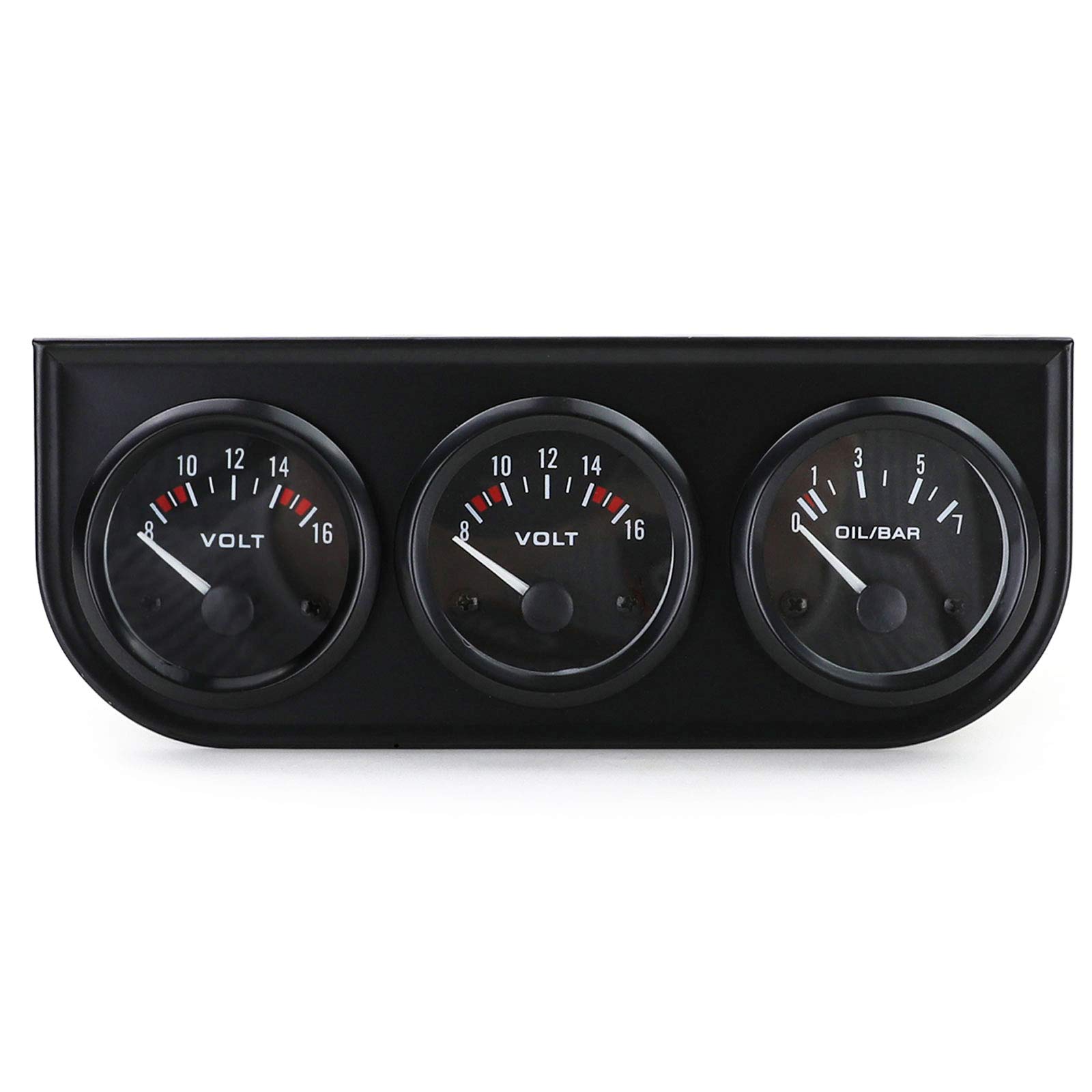 Zusatz Instrumente 3er Set Öltemperatur Volt Öldruck Youngtimer Retro Schwarz Zusatz Instrumente 3er Set Öltemperatur Volt Öldruck Youngtimer Retro Schwarz von Tenzo-R