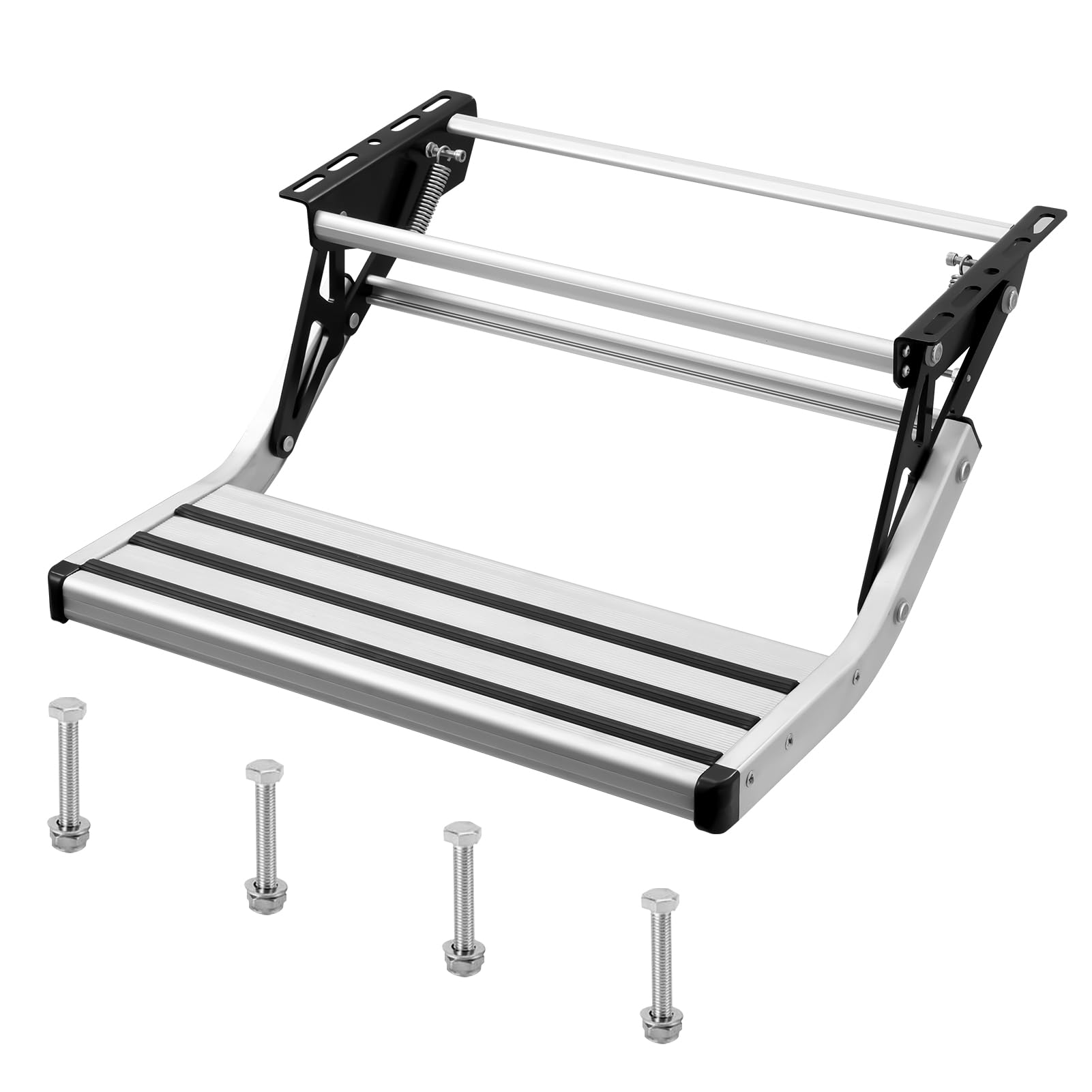 Teodute Wohnwagen Trittstufe, Klapptritt Faltbar Aluminium Tragbar Trittstufe Klappbar Max Belastung 300 lbs für Caravan Wohnmobil SUV, Camping Bus oder als Home Fußhocker Teodute Wohnwagen Trittstufe, Klapptritt Faltbar Aluminium Tragbar Trittstufe Klappbar Max Belastung 300 lbs für Caravan Wohnmobil SUV, Camping Bus oder als Home Fußhocker von Teodute
