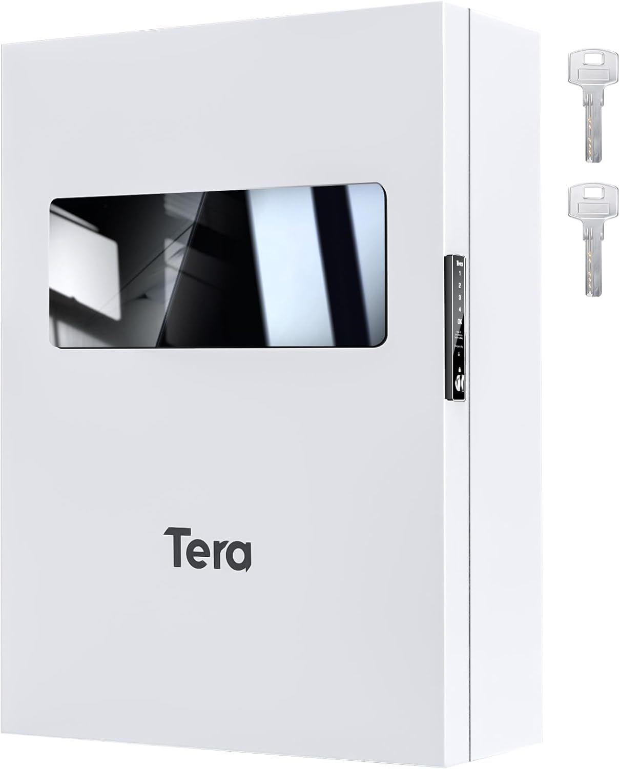 Tera EV Ladegerät Schutzbox mit Digitalverschluss 56 x 27 x 77 cm D x W x H Schwerlast Wasserdicht Staubdicht Außengehäuse für Tesla Wall Charger Wandhalterung Kabelorganizer Weiß von Tera
