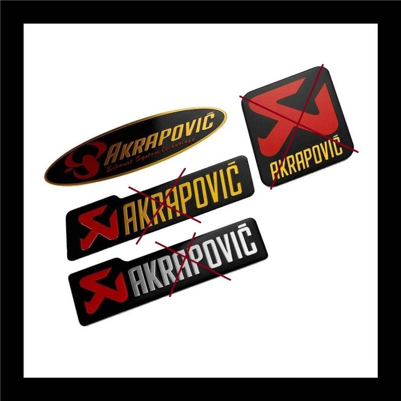 Teram Freizeitschild aus Aluminium, hohe Temperatur, Akrapovic, oval, für Schalldämpfer Auto Motorrad von Teram Loisirs