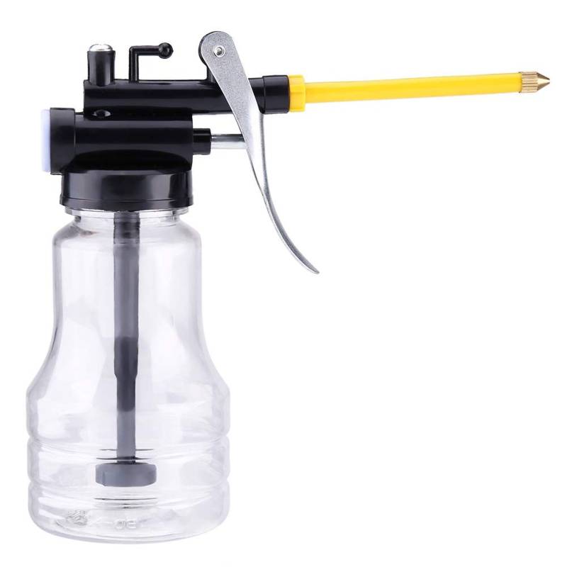 Ölpumpendose Transparenter Hochdrucköler kann manuelle Ölpistole mit Auslauf Flex Auslauf Daumenpumpe Werkzeug Öler von Terisass