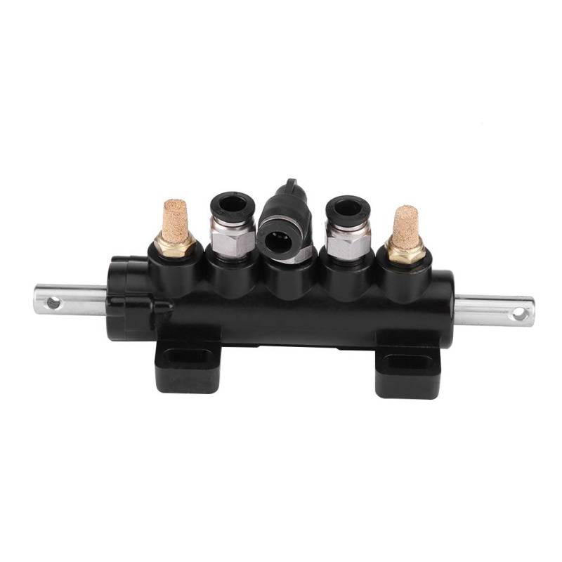 Reifenluftregelventil Fußpedalventil für Reifenwechsler Maschine Aluminiumlegierung 8 mm Außendurchmesser Schlauchanschlüsse Reifenmaschine Pneumatischer Schalter Typ B.(2) von Terisass