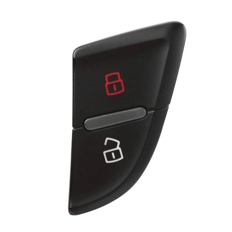 Terisass 8KD 962 107 Autotürverriegelungsschalter Zentralverriegelungsknopf Fit für B8 S4 Allroad S5 RS4 Autozentralverriegelungsschalter Schwarz Farbe ABS Material von Terisass