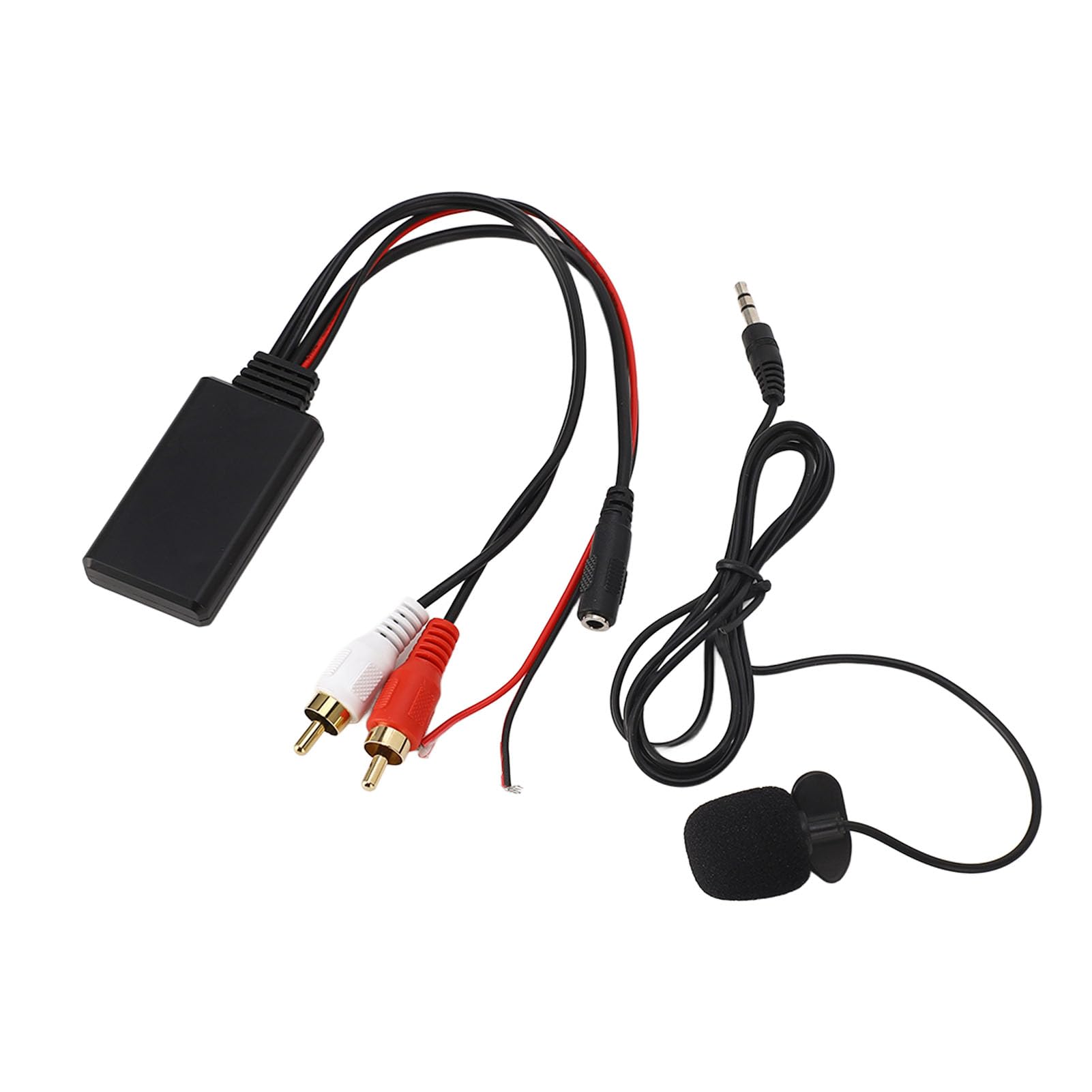 Bluetooth-AUX-Modul, Yctze 2 Cinch-Kabeladapter mit Mikrofon für Alpine For Pioneer für Bluetooth AUX-Modul AUX-IN-Kabeladapter Audio-Musikadapter Autoradio-Adaptermodul 2 Cinch-Radio-Bluetooth-Modul von Yctze