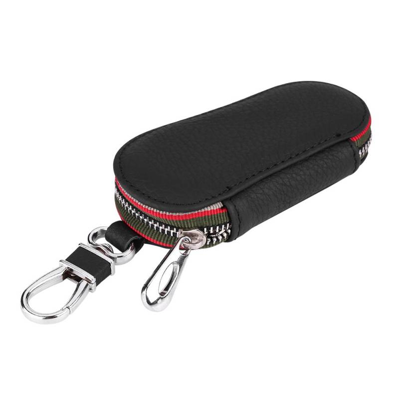 Terisass Autoschlüssel Tasche Universal Keyless Go Schutz Autoschlüssel Damen und Herren PU Leder Schlüsseletui Einfach Modisch Staubdicht Kratzschutz Schlüsselmäppchen für Autoschlüssel(Schwarz) von Terisass