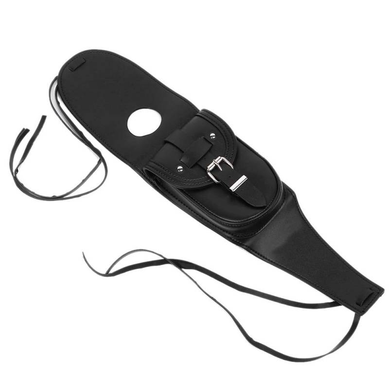 Terisass Motorrad-Tankrucksack Universal PU Leder Konsole Mittelbeutel Leder Passend für XL 883 1200 Verkleidungstasche schwarz von Lupsty