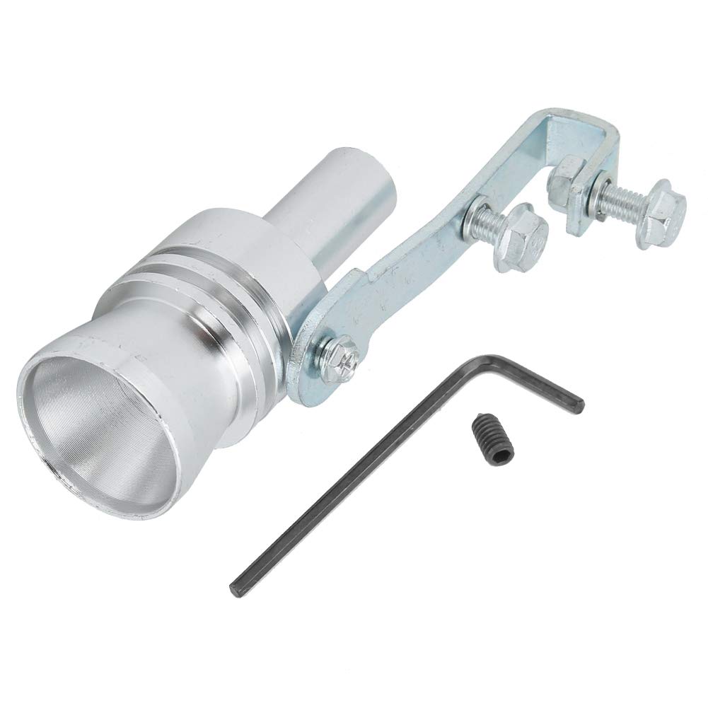 Turbo Whistle Aluminiumlegierung Auto Fahrzeug Auspuffpfeife Automotive Modified Turbo Sound Tail Throat Whistle (Silber) von KIMISS