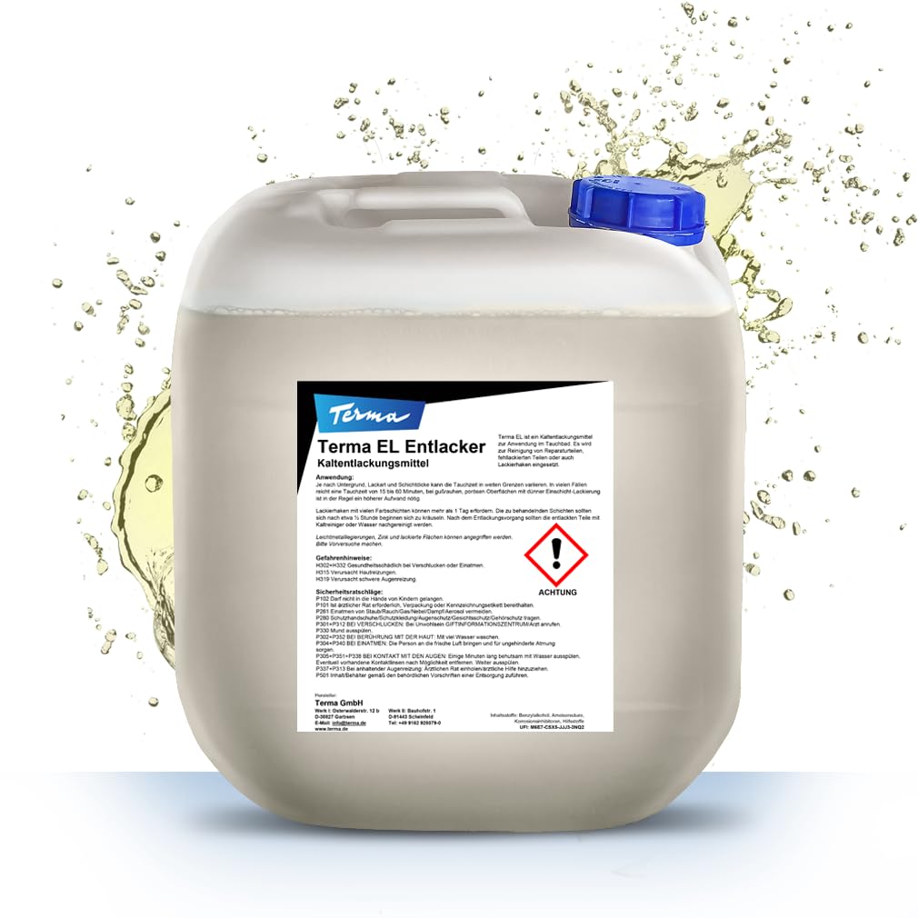 Terma EL Entlacker 20 Liter Kanister, Kaltentlacker, Felgenentlacker, Entlackungsmittel, Felgen Entlacker von Terma
