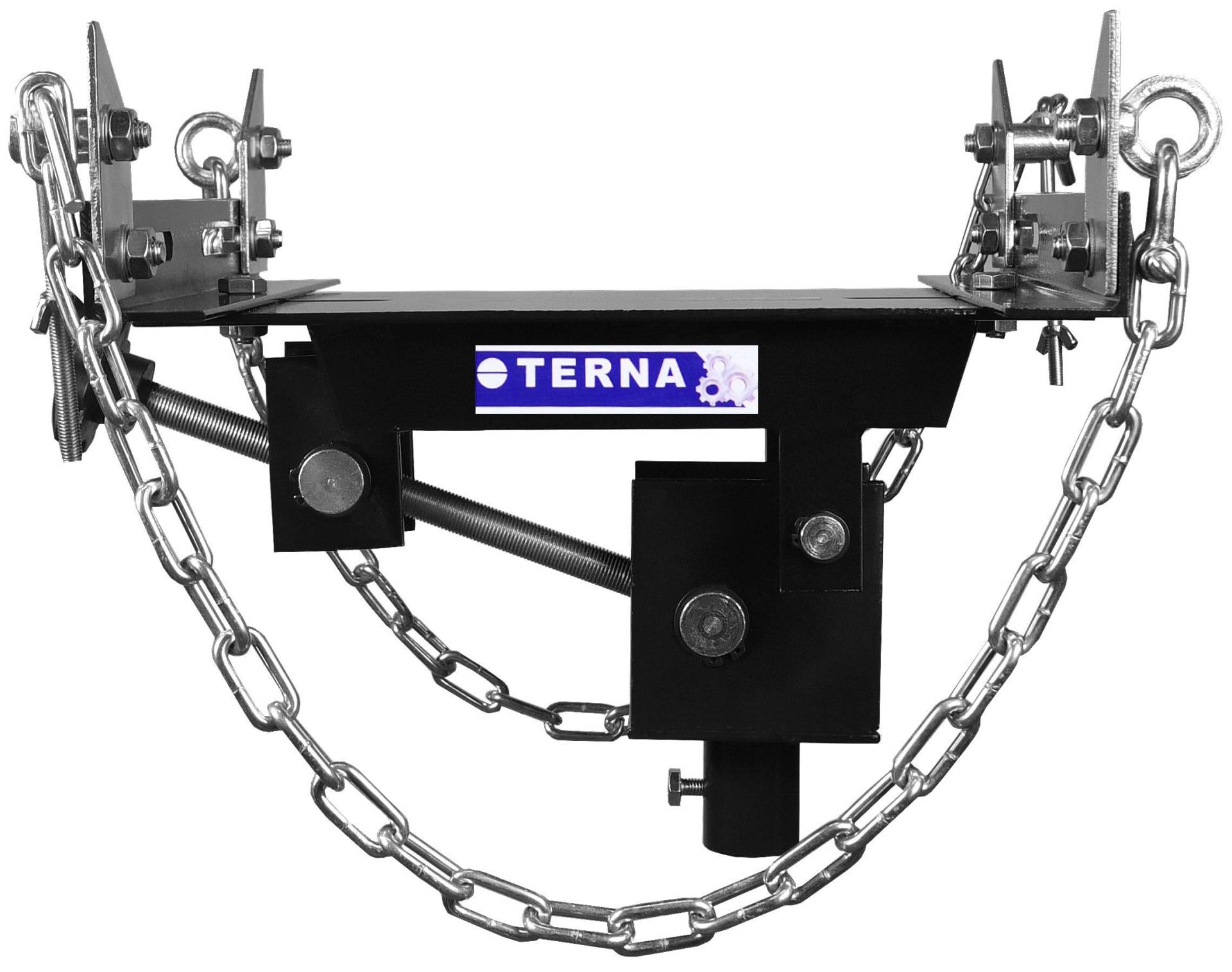 Terna Adapter für Getriebeheber Positionierer Faulenzer Motorheber hydraulisch 500Kg Zwei Ketten von Terna