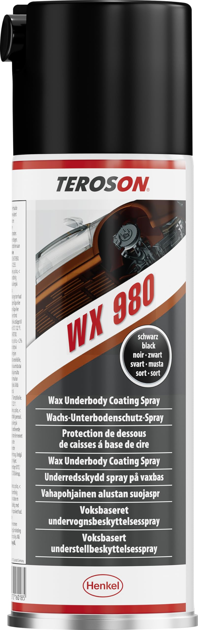 TEROSON WX 980, schnell trocknendes Autowachs für Fahrzeugunterböden, Rostschutz Spray zur Ergänzung von Schutzbelägen, bitumenfreies Unterbodenschutz Wachs, 1x500ml TEROSON WX 980, schnell trocknendes Autowachs für Fahrzeugunterböden, Rostschutz Spray zur Ergänzung von Schutzbelägen, bitumenfreies Unterbodenschutz Wachs, 1x500ml von Teroson
