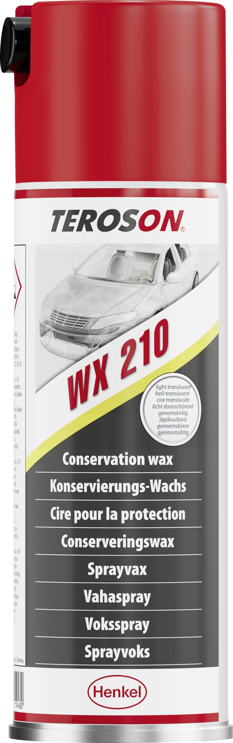 TEROSON WX 210, Korrosionsschutzmittel für die Hohlraumversiegelung, Autowachs für Langzeitschutz, für kleine Reparatur- und Ausbesserungsarbeiten an der Karosserie, 1x500ml TEROSON WX 210, Korrosionsschutzmittel für die Hohlraumversiegelung, Autowachs für Langzeitschutz, für kleine Reparatur- und Ausbesserungsarbeiten an der Karosserie, 1x500ml von Teroson