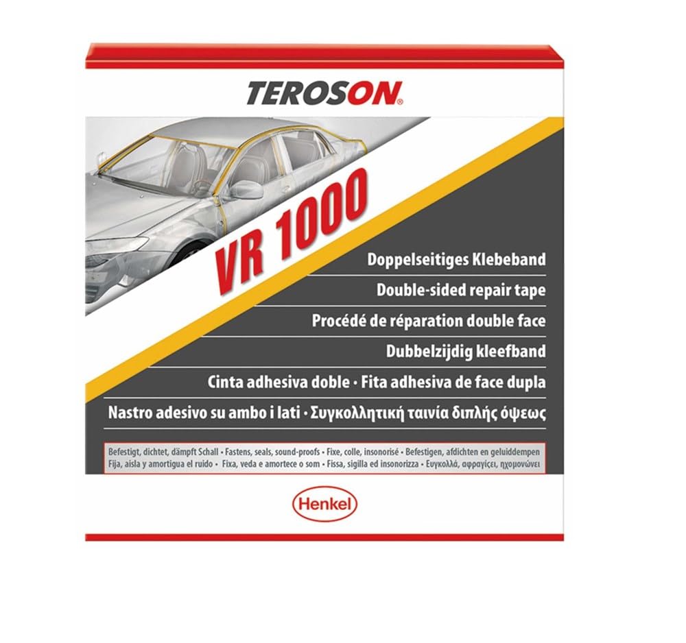 Teroson 93357 Doppelseitiges Klebeband 10 m x 12 mm von Teroson