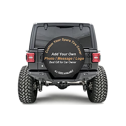 TESFANS Ersatzreifenabdeckungen Personalisierten Text oder Bild Staubdicht Universal Reifenschutz passend für Reifen von Jeep Anhänger Wohnmobil SUV TESFANS Ersatzreifenabdeckungen Personalisierten Text oder Bild Staubdicht Universal Reifenschutz passend für Reifen von Jeep Anhänger Wohnmobil SUV von TESFANS