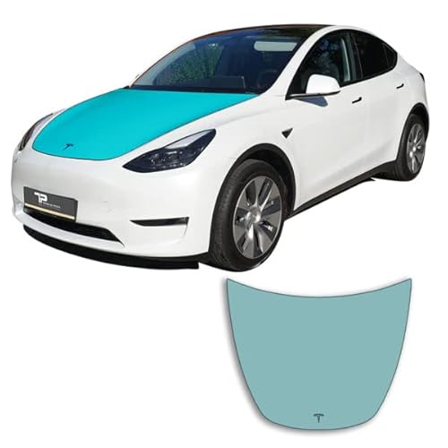 Tesla-Protect Model Y passgenaue transparente Lackschutzfolie für die Motorhaube zur Selbstanbringung (Kanten Nicht umgebogen) von Tesla-Protect