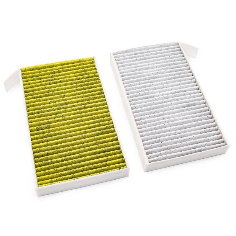Tesvolution® 2 x Innenraumfilter für Tesla Model 3 und Model Y - Wartungsset Ersatz für biofunktional Luftfilter mit Aktivkohle Pollenfilter von Tesvolution