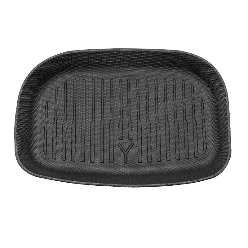 Tesvolution® Allwettermatte Gepäckfach unter Kofferraum Tesla Model Y 2022 + 2023 + 2024 + 2025 - wasserdichte Kofferraummatte Gummimatte Zubehör von Tesvolution