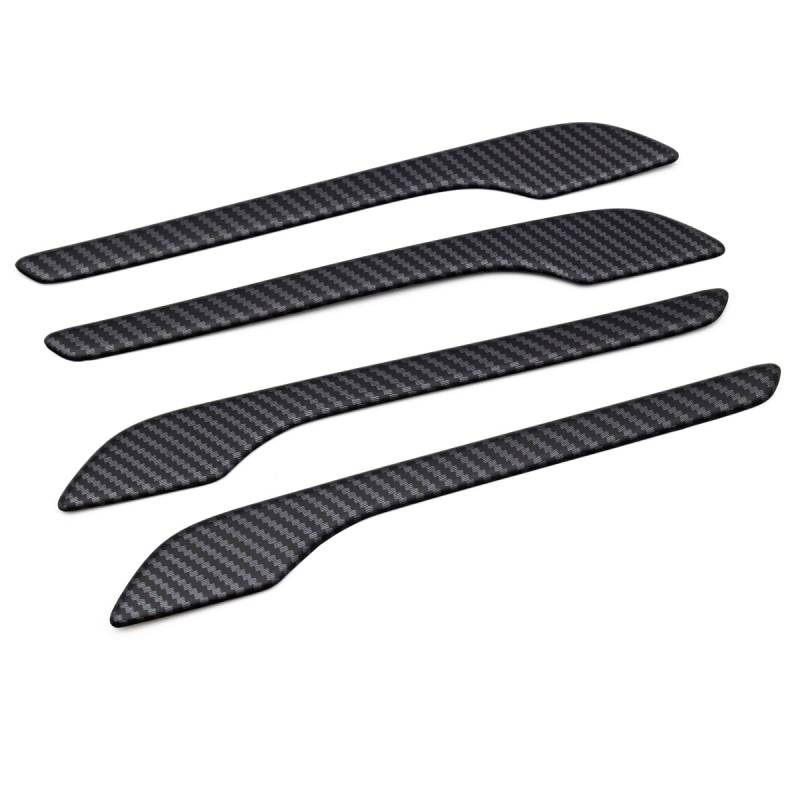 Tesvolution® Carbonabdeckungen Türgriffe Tesla Model 3 Model Y - Schutz Set mit 4 Stück - Carbon Look Tuning Zubehör 2022 + 2023 + 2024 + 2025 von Tesvolution
