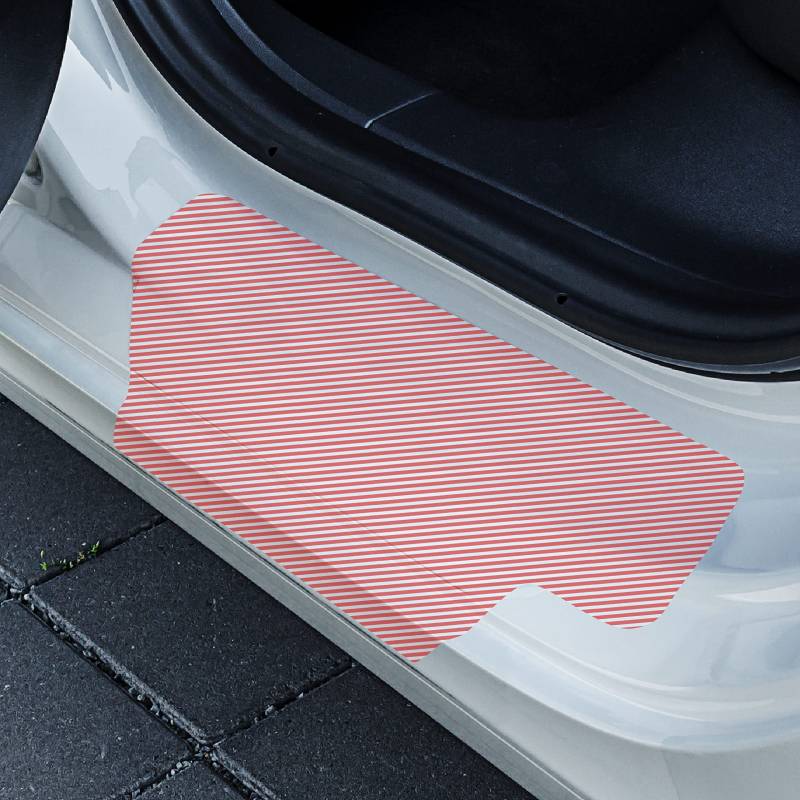 Tesvolution® Schutzfolie Einstiegsleisten hinten für Tesla Model Y 2021 + 2022 + 2023 + 2024 + 2025- Lackschutzfolie Türeinstiege selbstklebend transparent Lackschutz oder Stoßstangenschutz Zubehör von Tesvolution