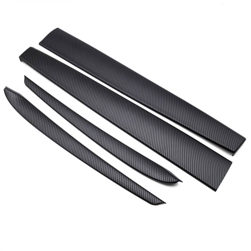 Tesvolution® Set Armaturenbrett und Türverkleidung Wrap Kit ABS Carbon Look Innenausstattung Abdeckung Verkleidung Tesla Model 3 Model Y 2021 + 2022+ 2023 + 2024 von Tesvolution