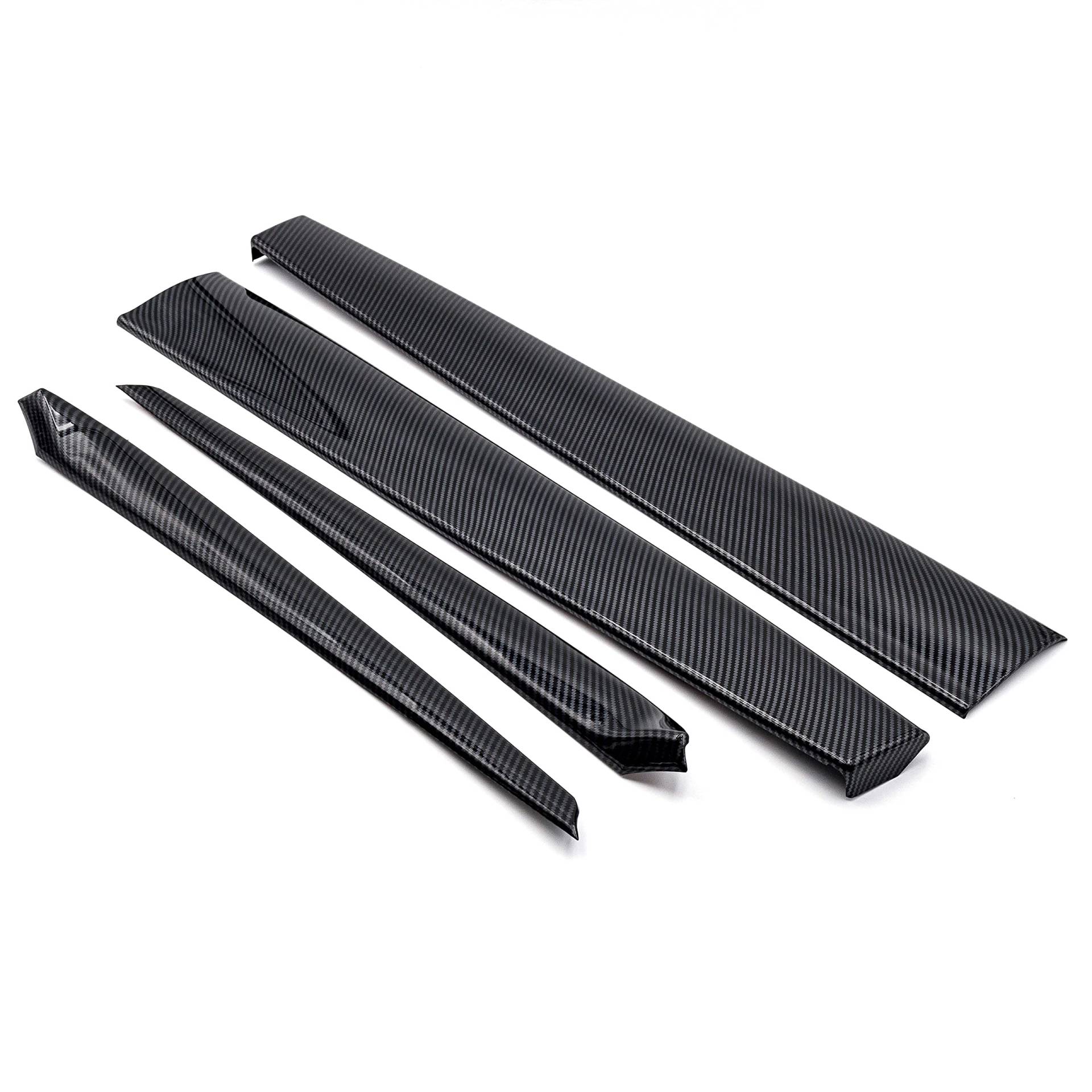 Tesvolution® Set aus Armaturenbrett und Türverkleidung Wrap Kit ABS Carbon Look Doors Panel Innenausstattung Abdeckung Verkleidung für Tesla Model 3 und Model Y - Schutz Folie von Tesvolution