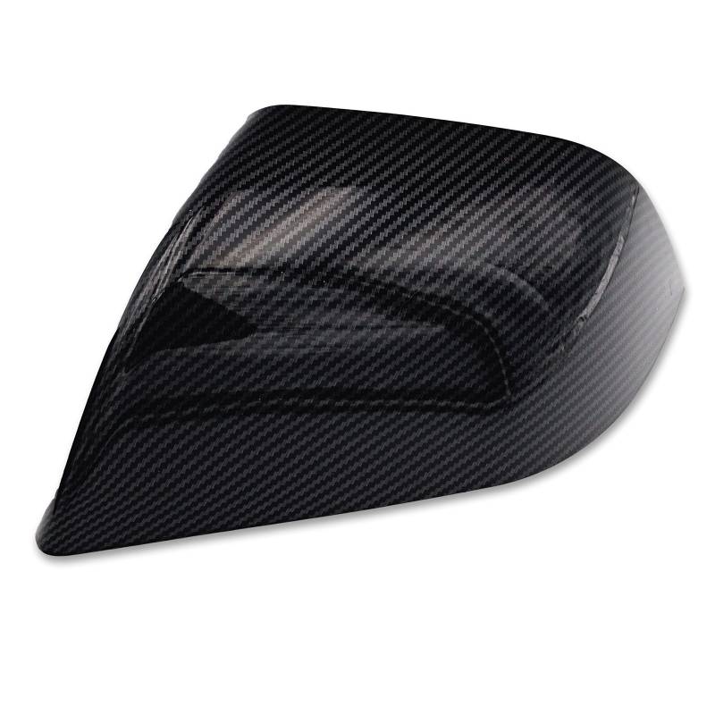 Tesvolution® Spiegelkappen Carbon-Optik Tesla Model 3 2021 + 2022 + 2023 + 2024 + 2025 Tuning Zubehör Spiegel Abdeckung Carbon Cover Rückspiegelkappe von Tesvolution