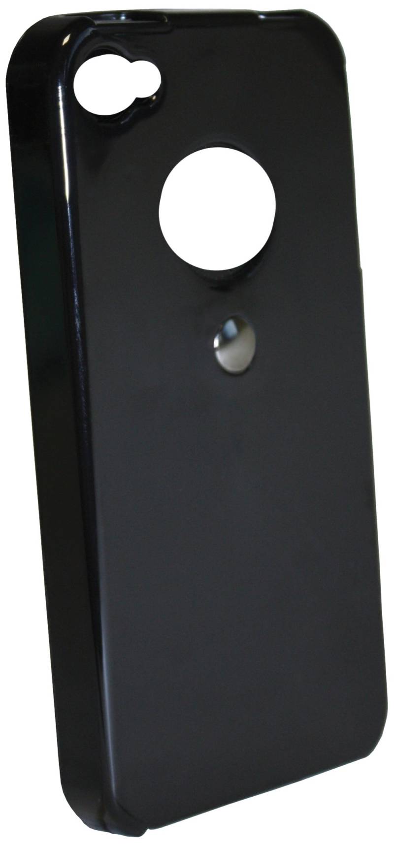 Tetrax 72031 Xcase iPhone 4/4S HTP Flex Schutzhülle mit integriertem Metall Clip Halterung, glänzend, Schwarz von Tetrax